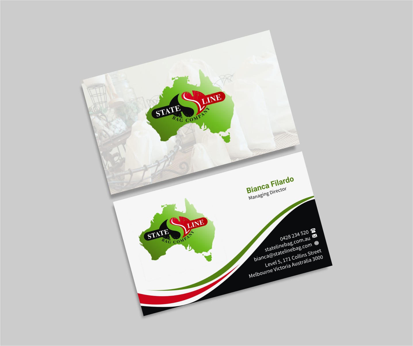 Business Card Design by INDIAN_Ashok for Stateline Bag | Design #9560080