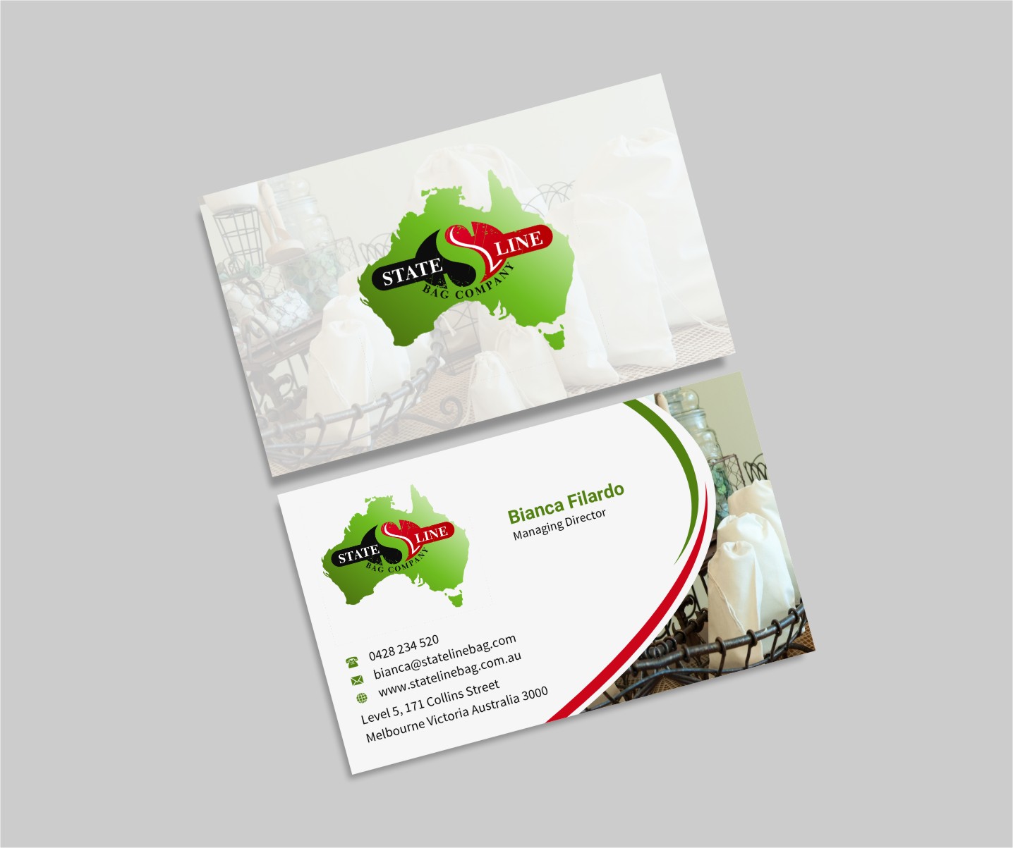 Business Card Design by INDIAN_Ashok for Stateline Bag | Design #9560081