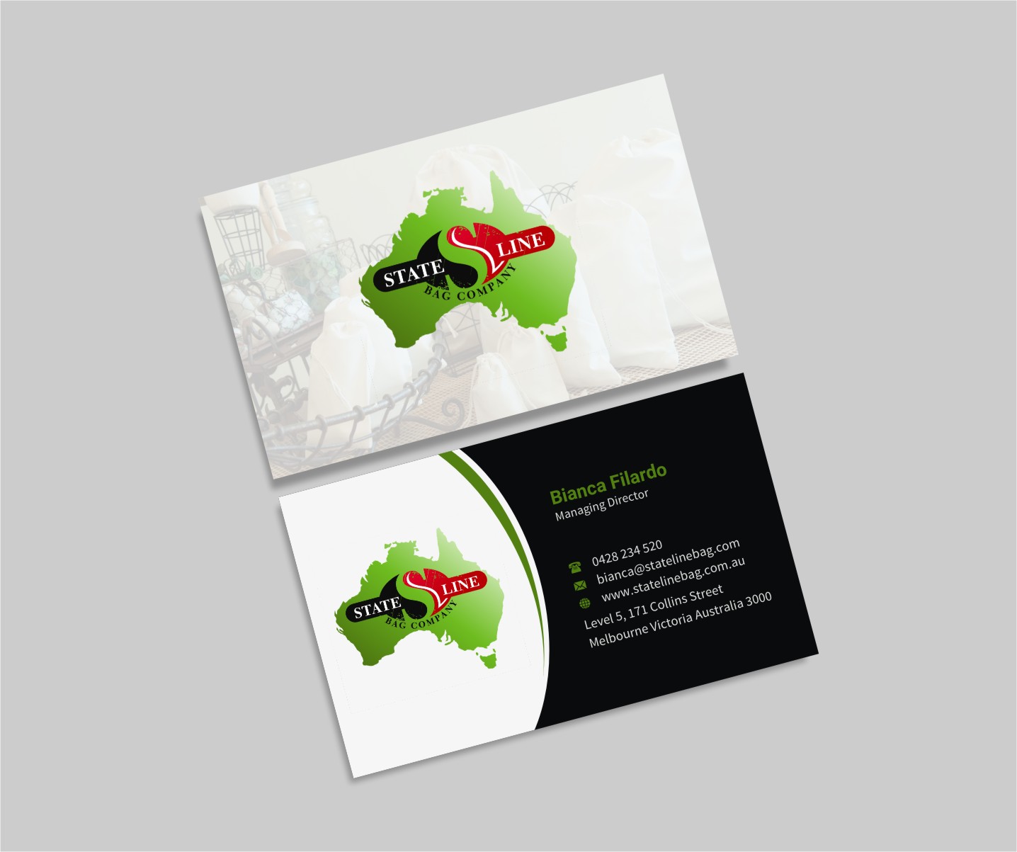 Business Card Design by INDIAN_Ashok for Stateline Bag | Design #9560085
