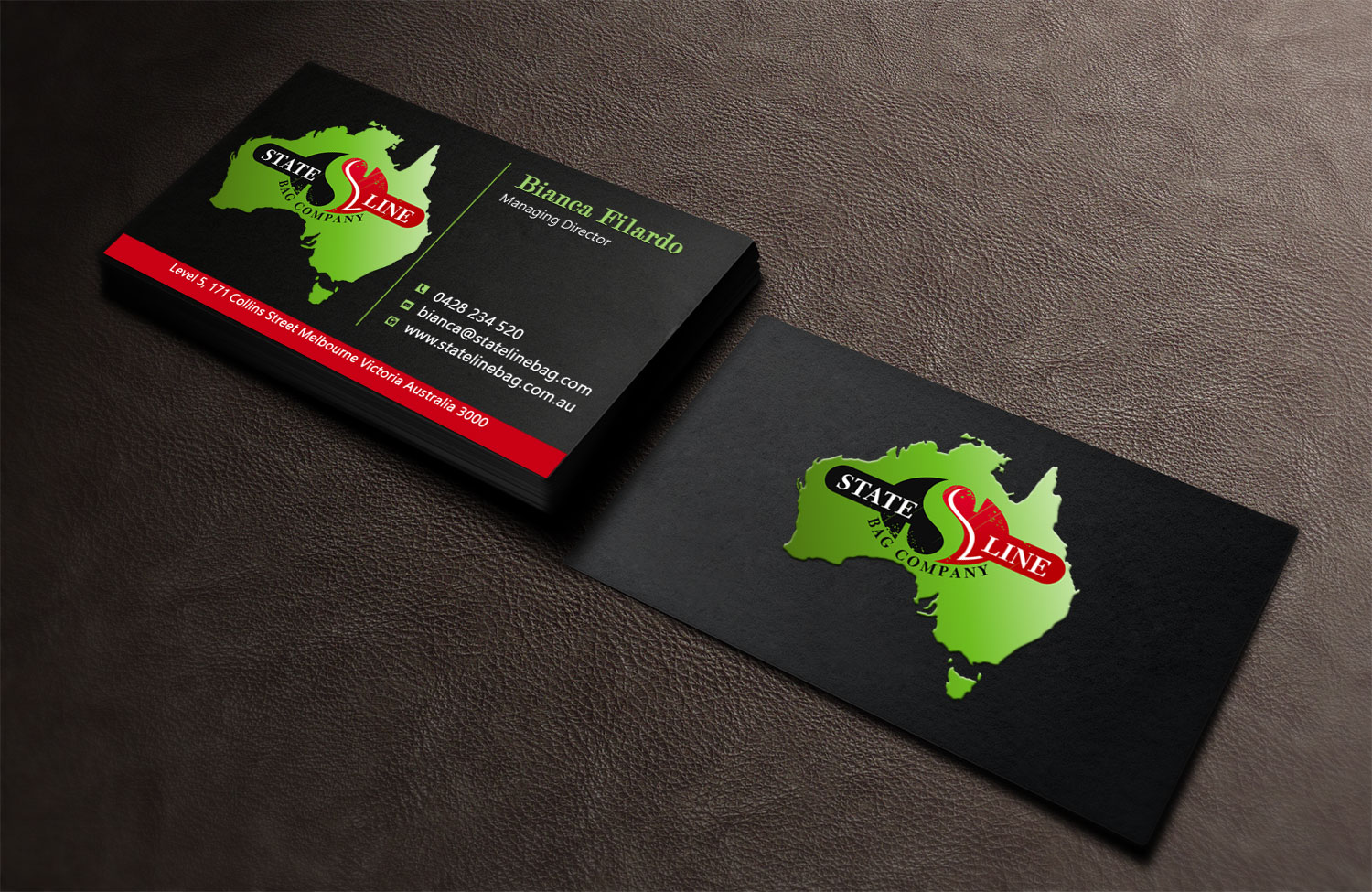 Business Card Design by Lanka Ama for Stateline Bag | Design #9563810