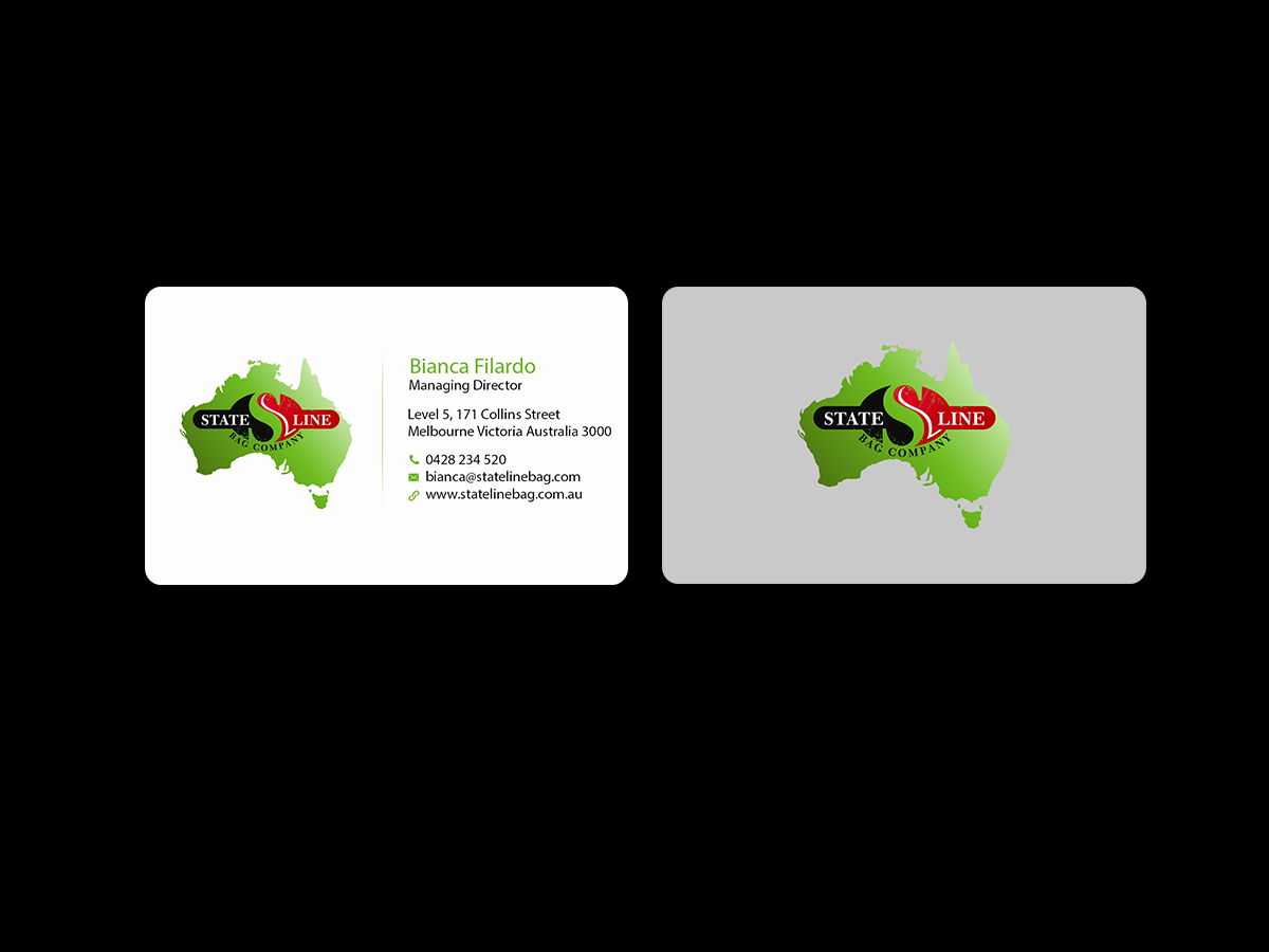 Business Card Design by Creations Box 2015 for Stateline Bag | Design #9576411