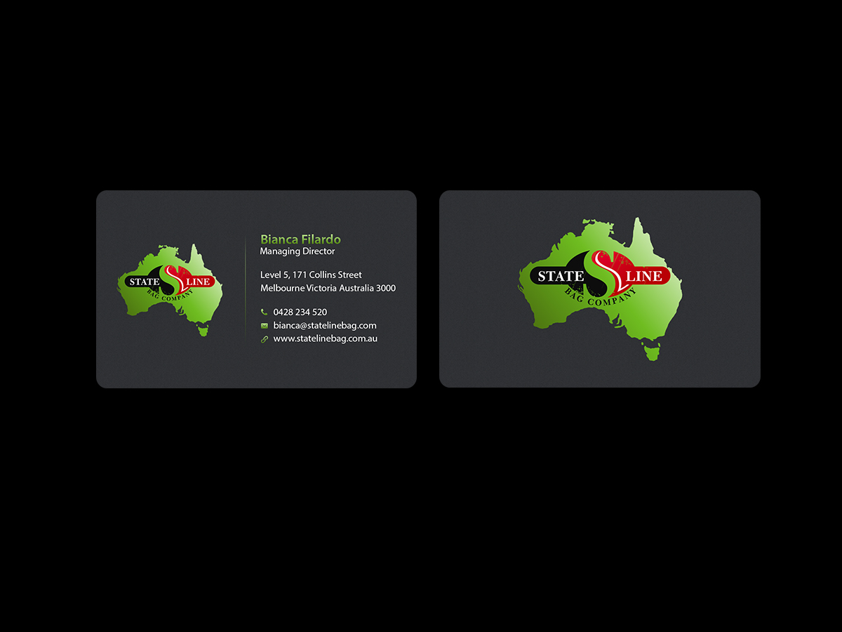 Business Card Design by Creations Box 2015 for Stateline Bag | Design #9576421