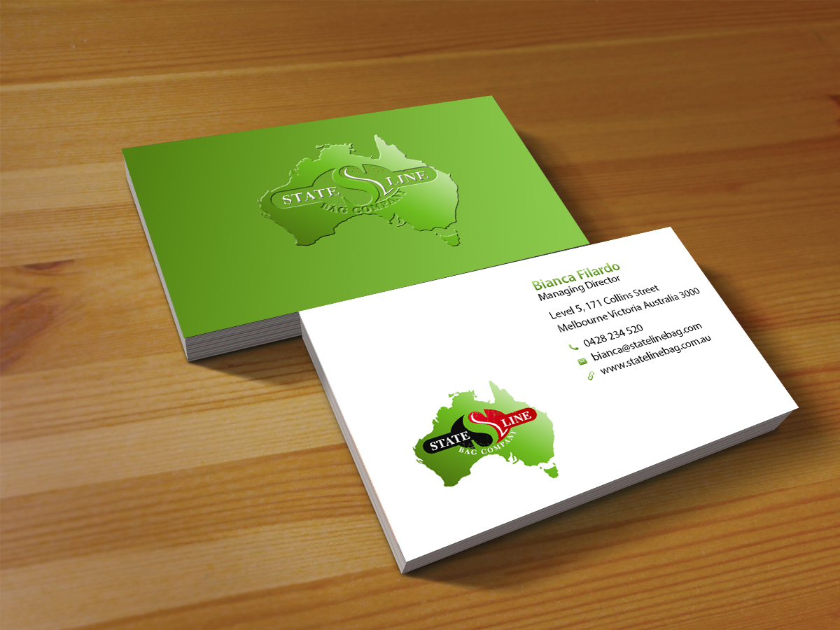 Business Card Design by Creations Box 2015 for Stateline Bag | Design #9576427