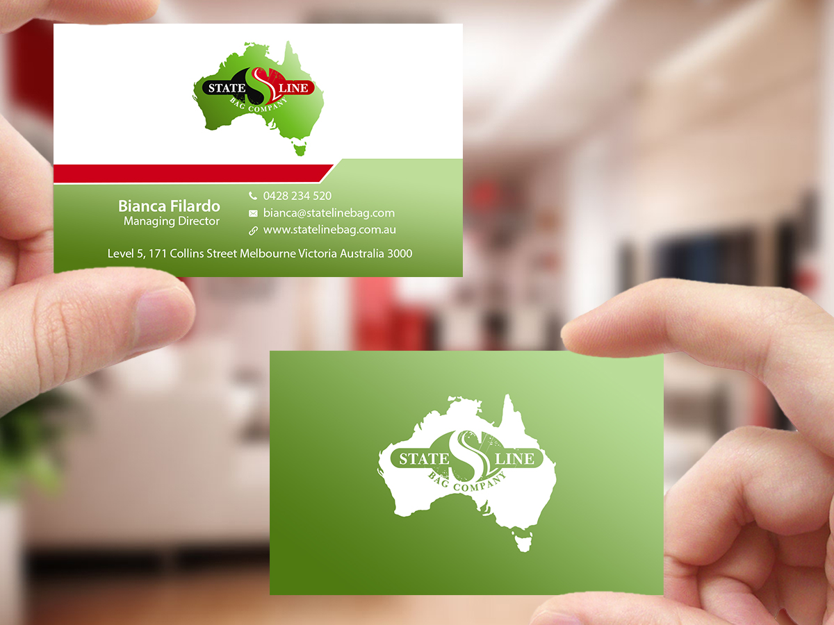 Business Card Design by Creations Box 2015 for Stateline Bag | Design #9576428