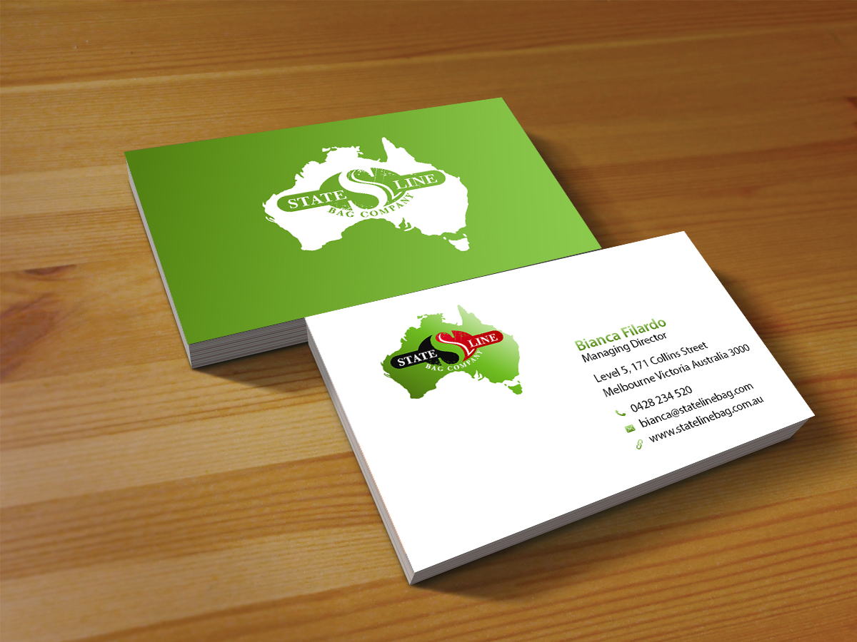 Business Card Design by Creations Box 2015 for Stateline Bag | Design #9576429