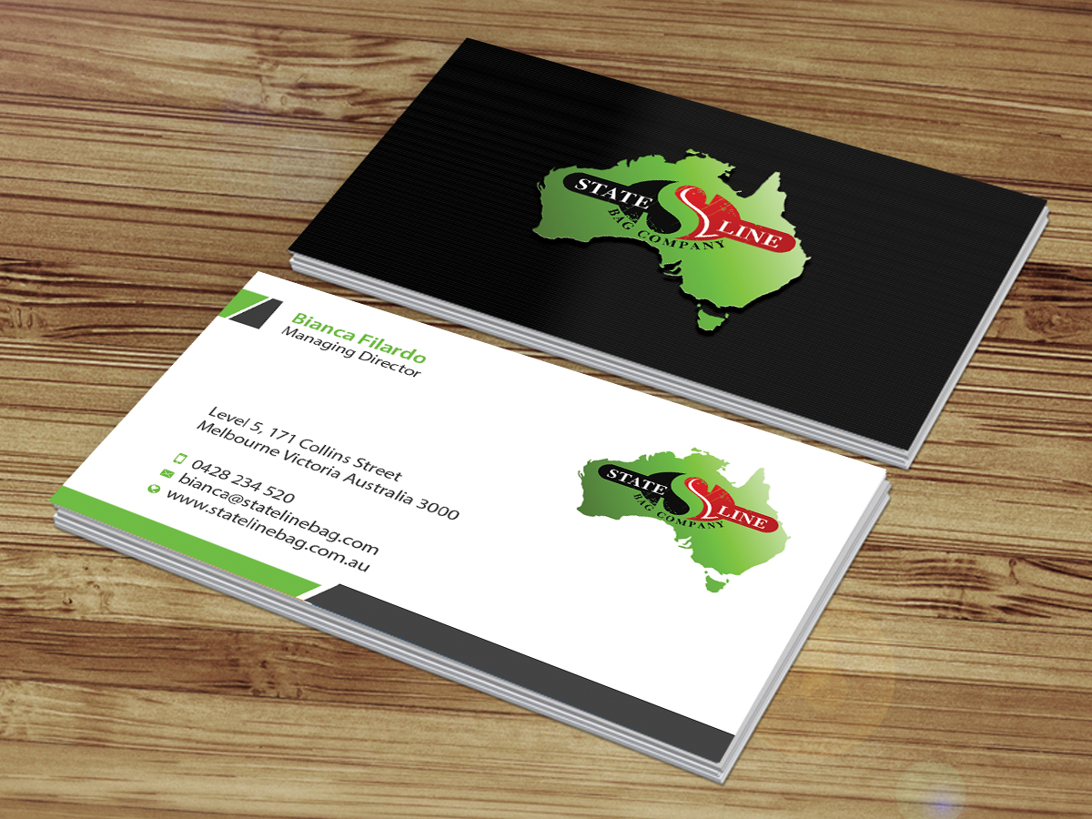 Business Card Design by Creations Box 2015 for Stateline Bag | Design #9585108