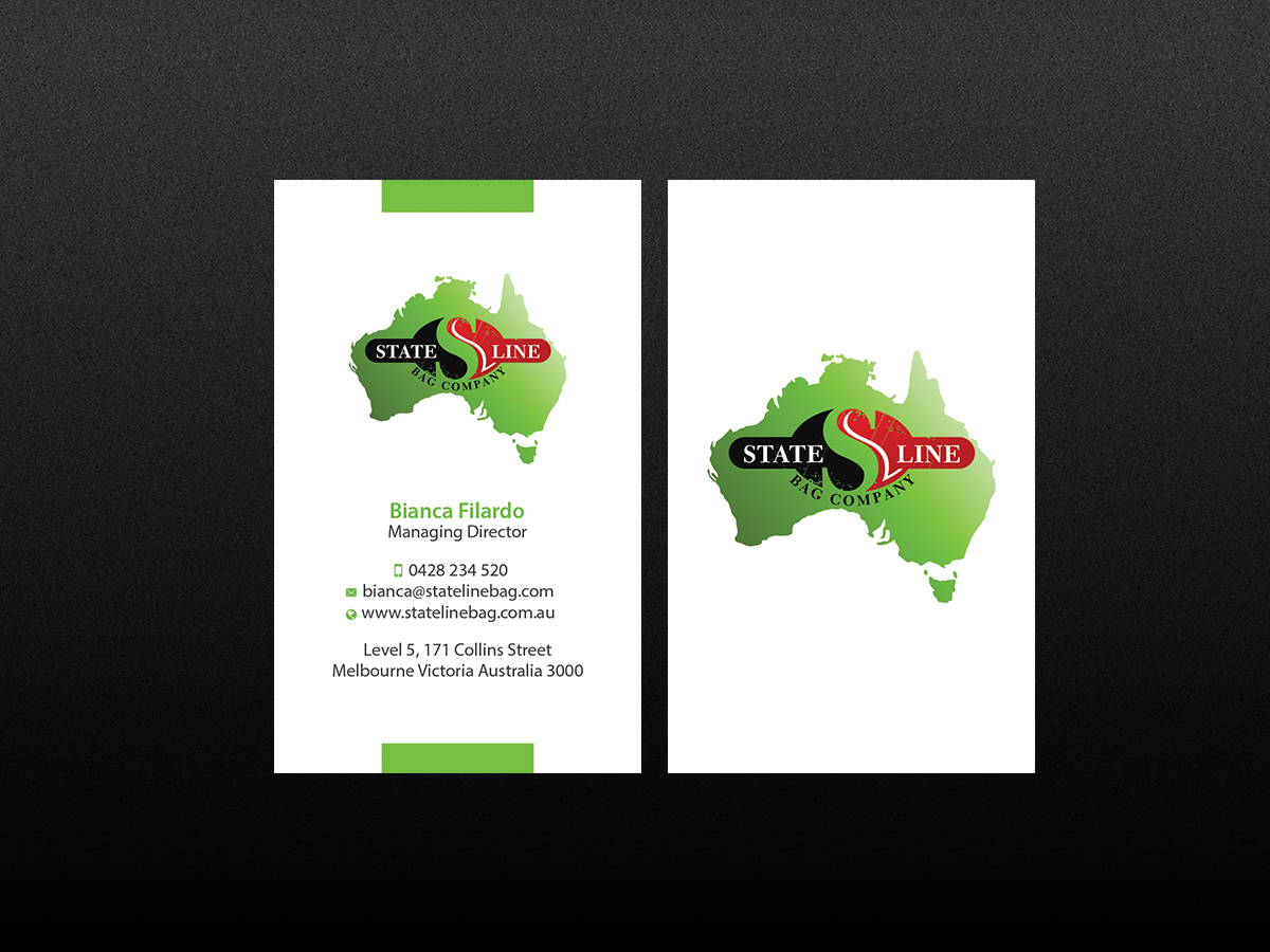 Business Card Design by Creations Box 2015 for Stateline Bag | Design #9585109