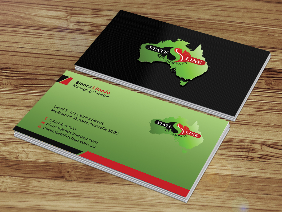 Business Card Design by Creations Box 2015 for Stateline Bag | Design #9585111