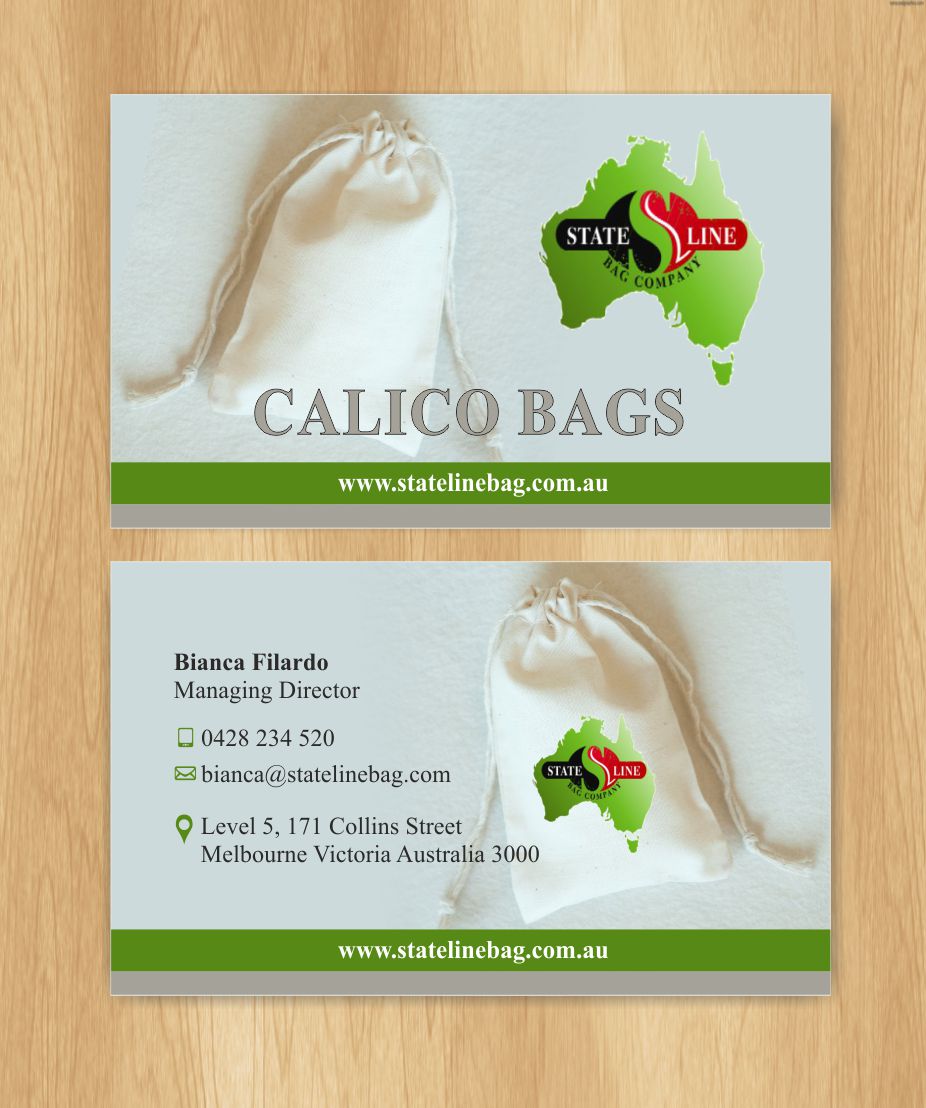 Diseño de Tarjeta de Presentación por IneseRo para Stateline Bag | Diseño #9564759