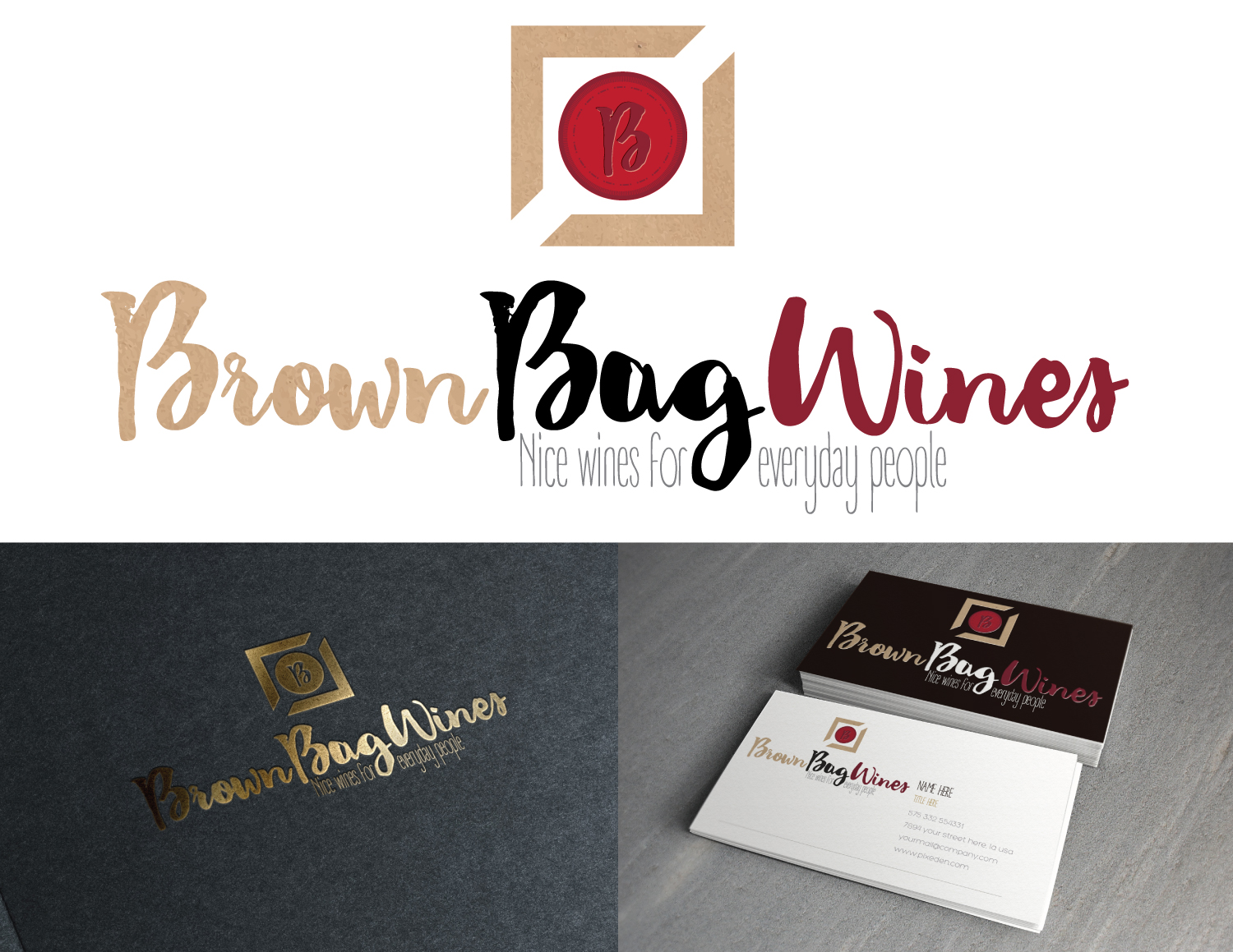 Logo-Design von Lance Palmer für Brown Bag Wines | Design #9566858