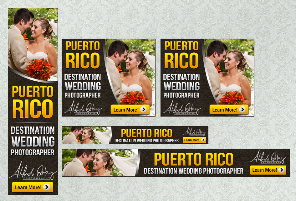 Banner Ad Design by MeMe Botrous for Alfredo Gotay Photography | Design #2093028