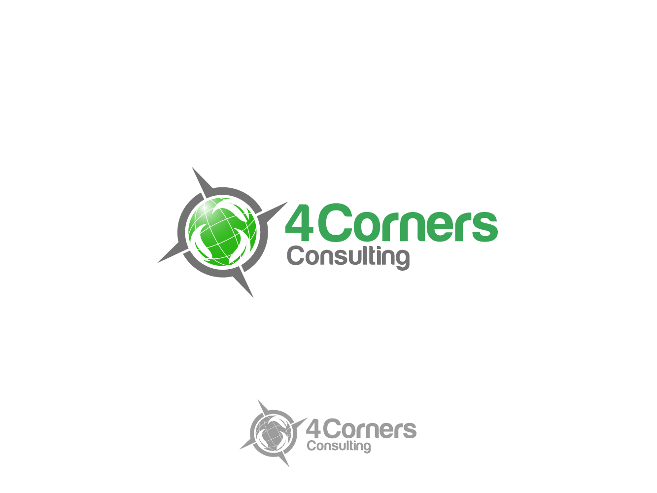 Logo Design by Diniey Zafeerah for 4 Corners Consulting | Design #2100593