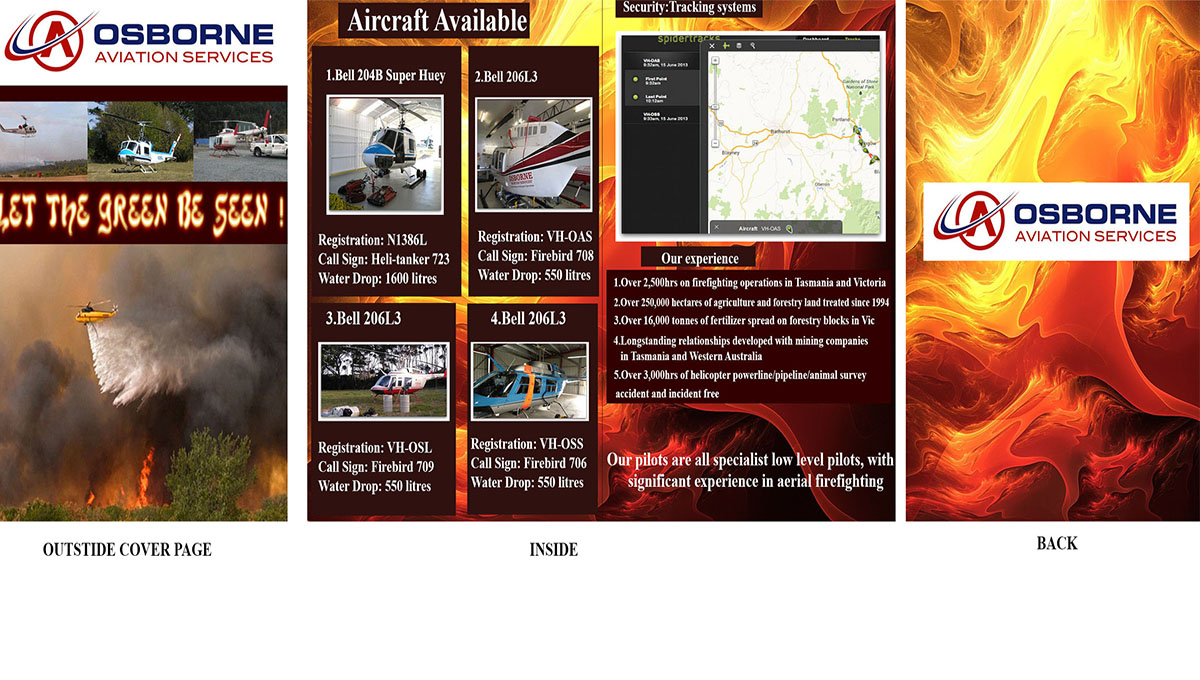 Brochure Design by aakriti designs for Osborne Aviation Services  | Design #2111106