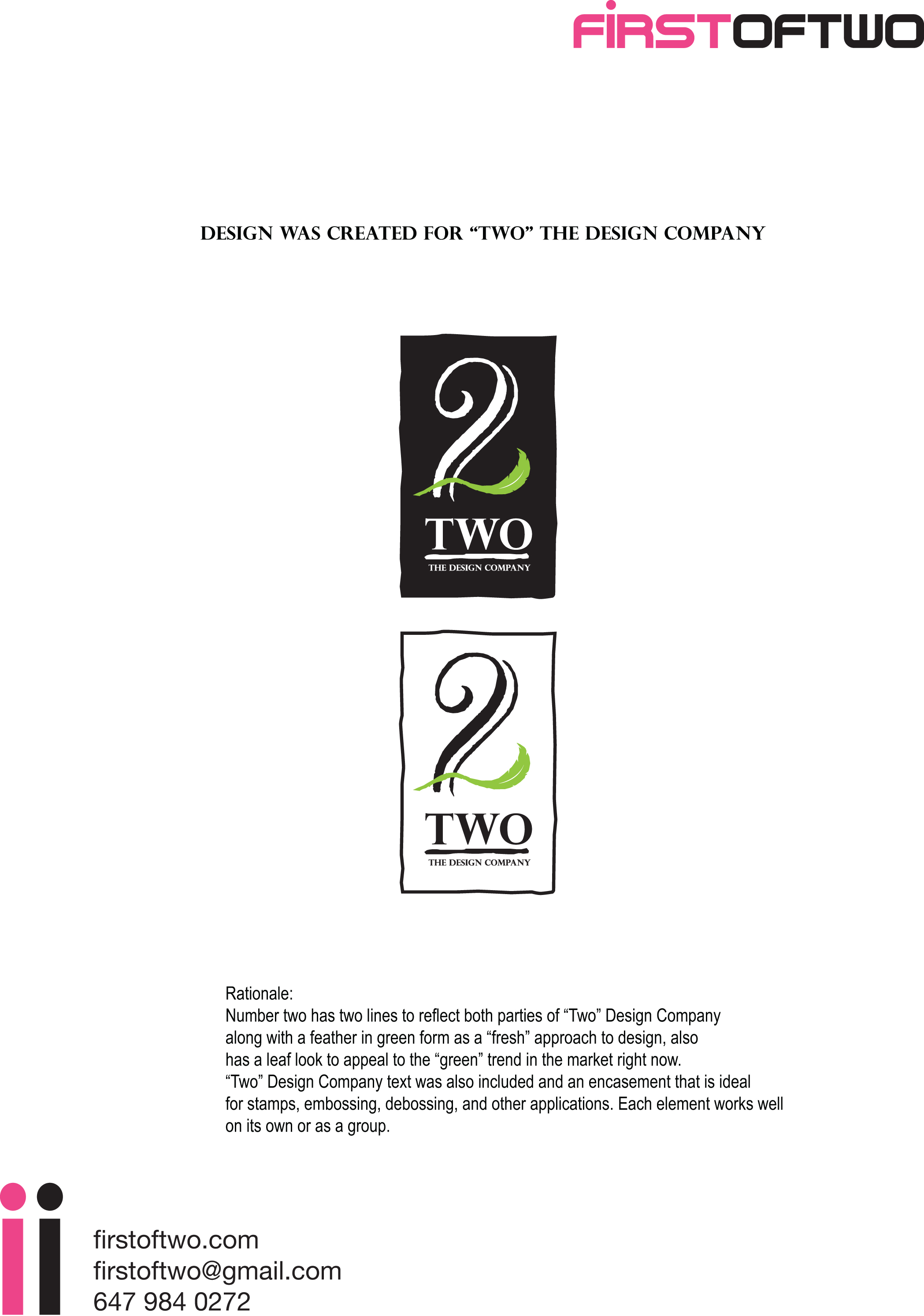 Design de Logo par julie lamb pour TWO...the design company | Design #16928