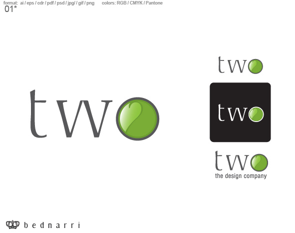 Diseño de Logo por bednarri para TWO...the design company | Diseño #16922