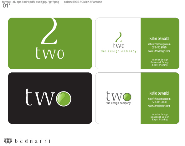 Logo Design by bednarri for TWO...the design company | Design #16924