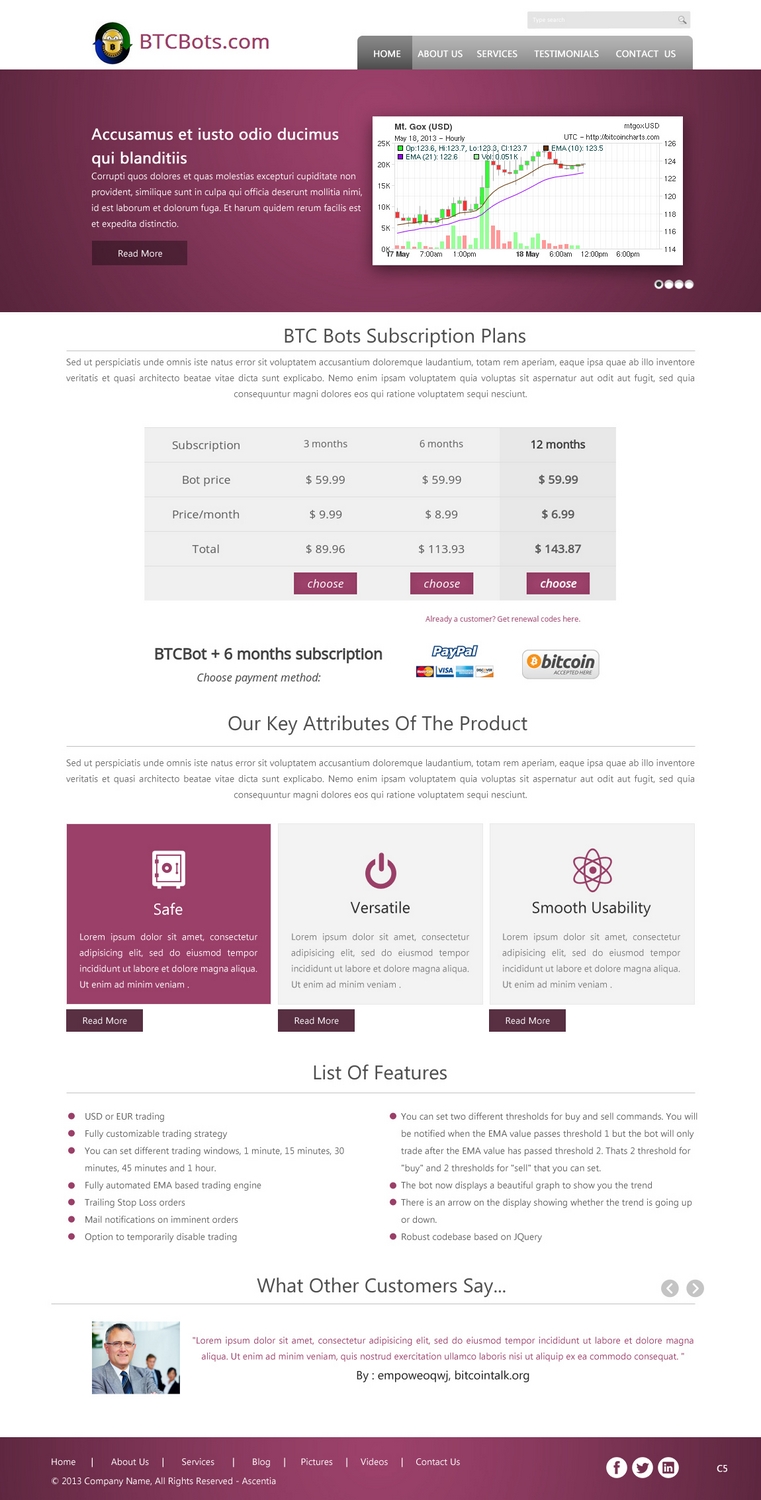 Web Design by pb for this project | Design #2094605