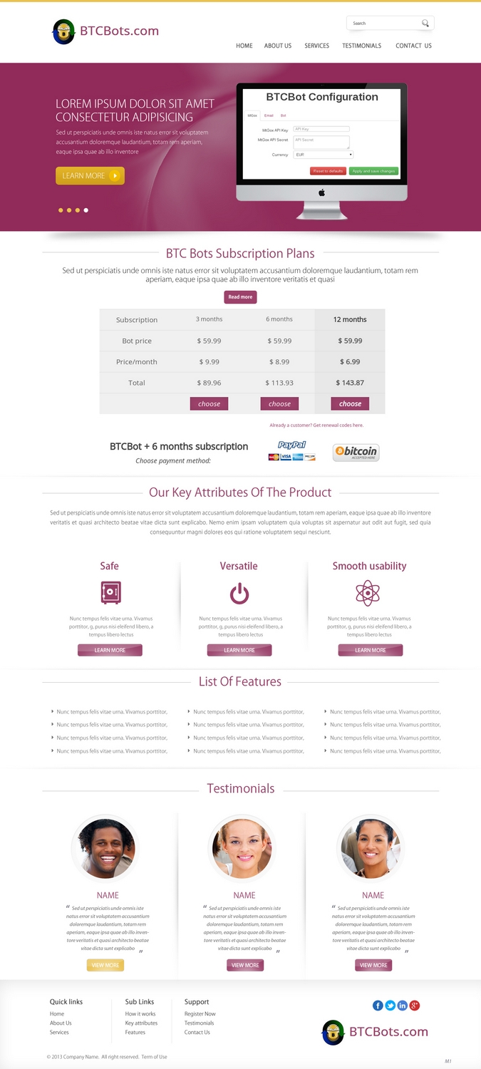 Web Design par pb pour ce projet | Design #2094610