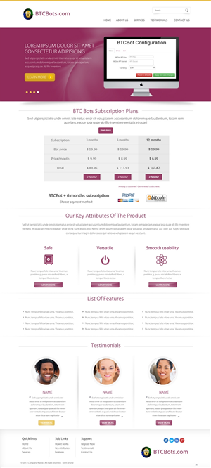 Web Design by pb for this project | Design: #2094610