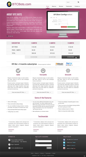 Web Design by pb for this project | Design: #2100433