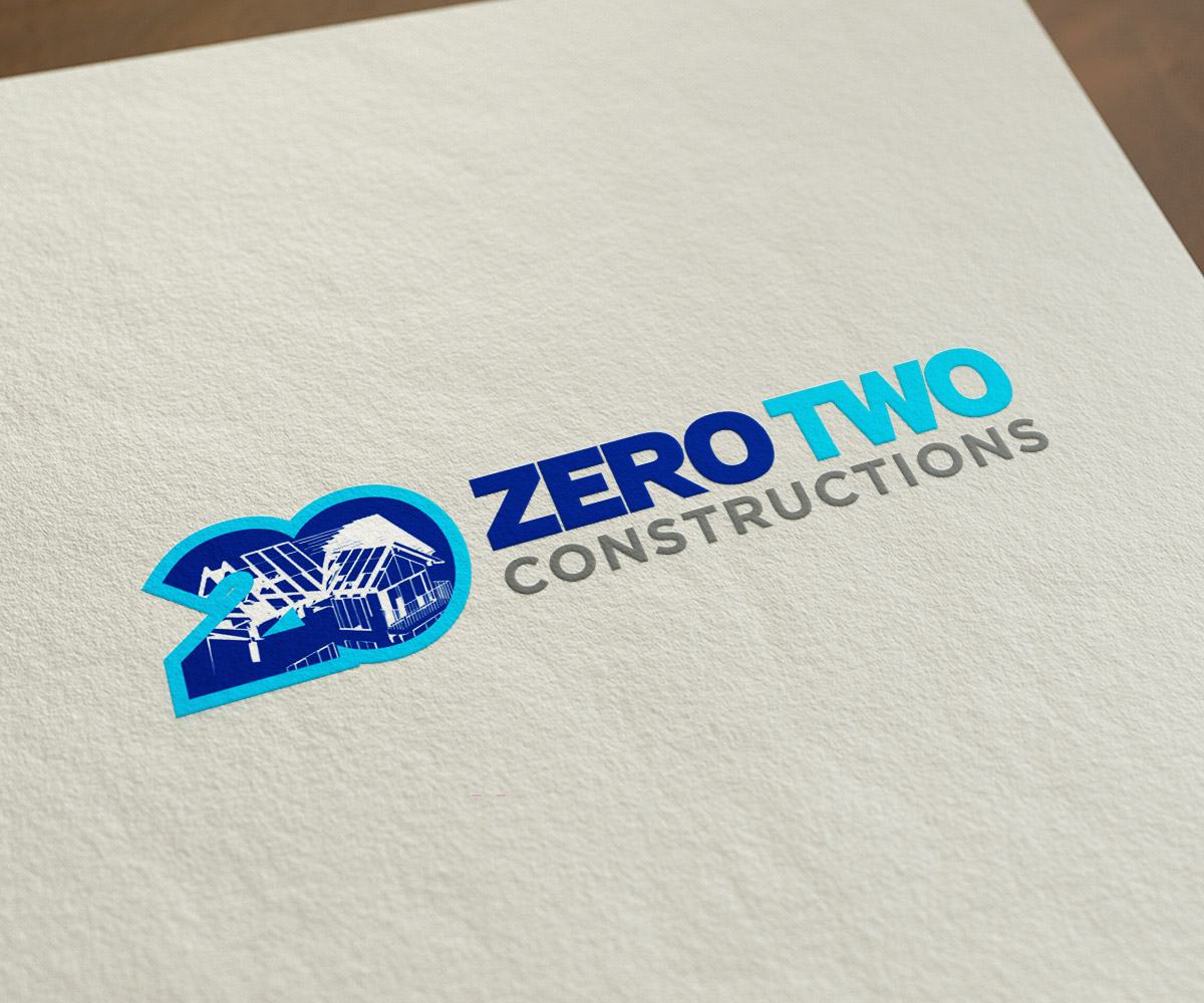 Logo Design by cosmin_xc for Zero two constructions | Design #9603192