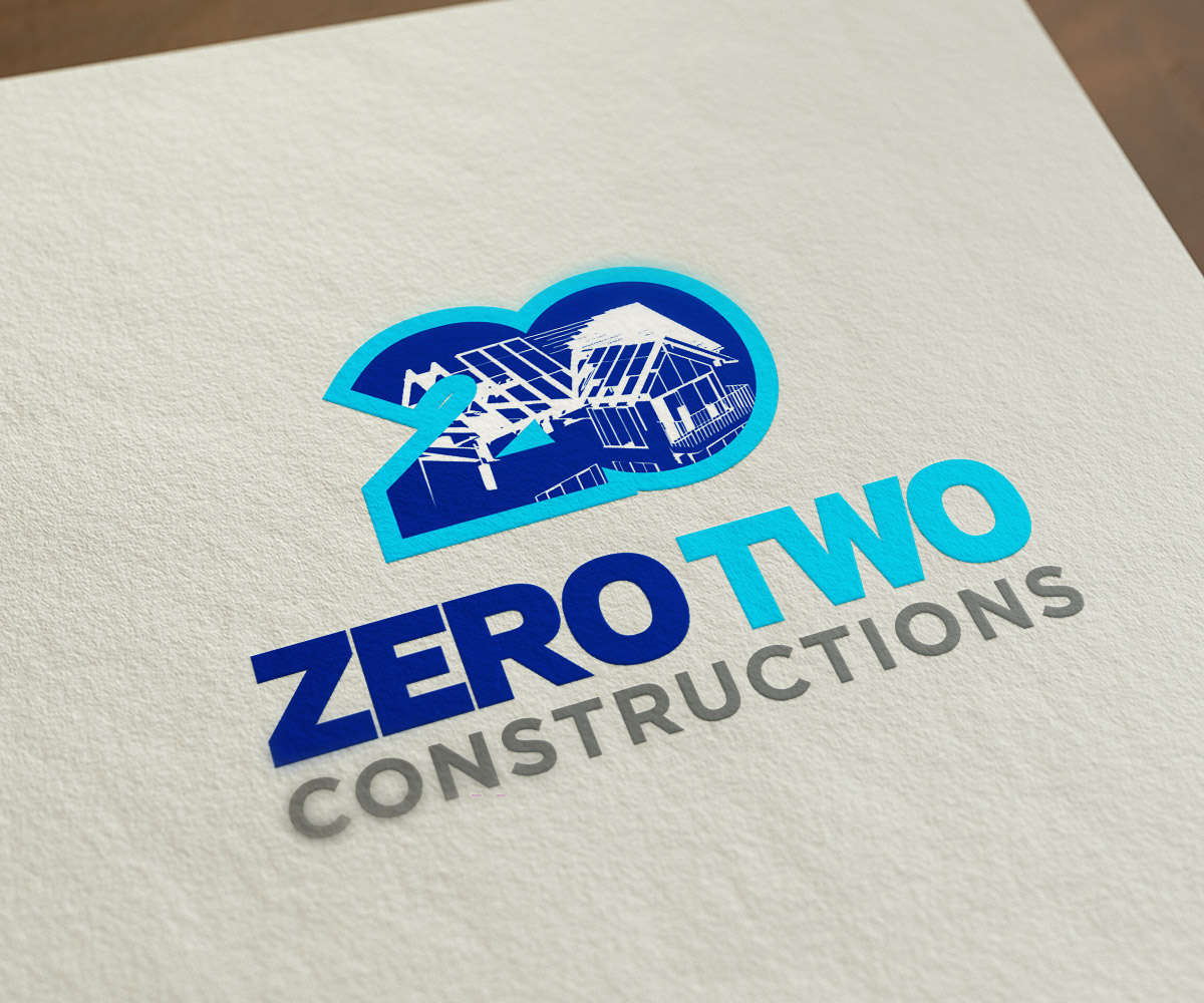 Logo Design by cosmin_xc for Zero two constructions | Design #9603218