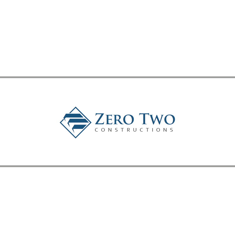 Logo Design by Tere G artwork for Zero two constructions | Design #9589808