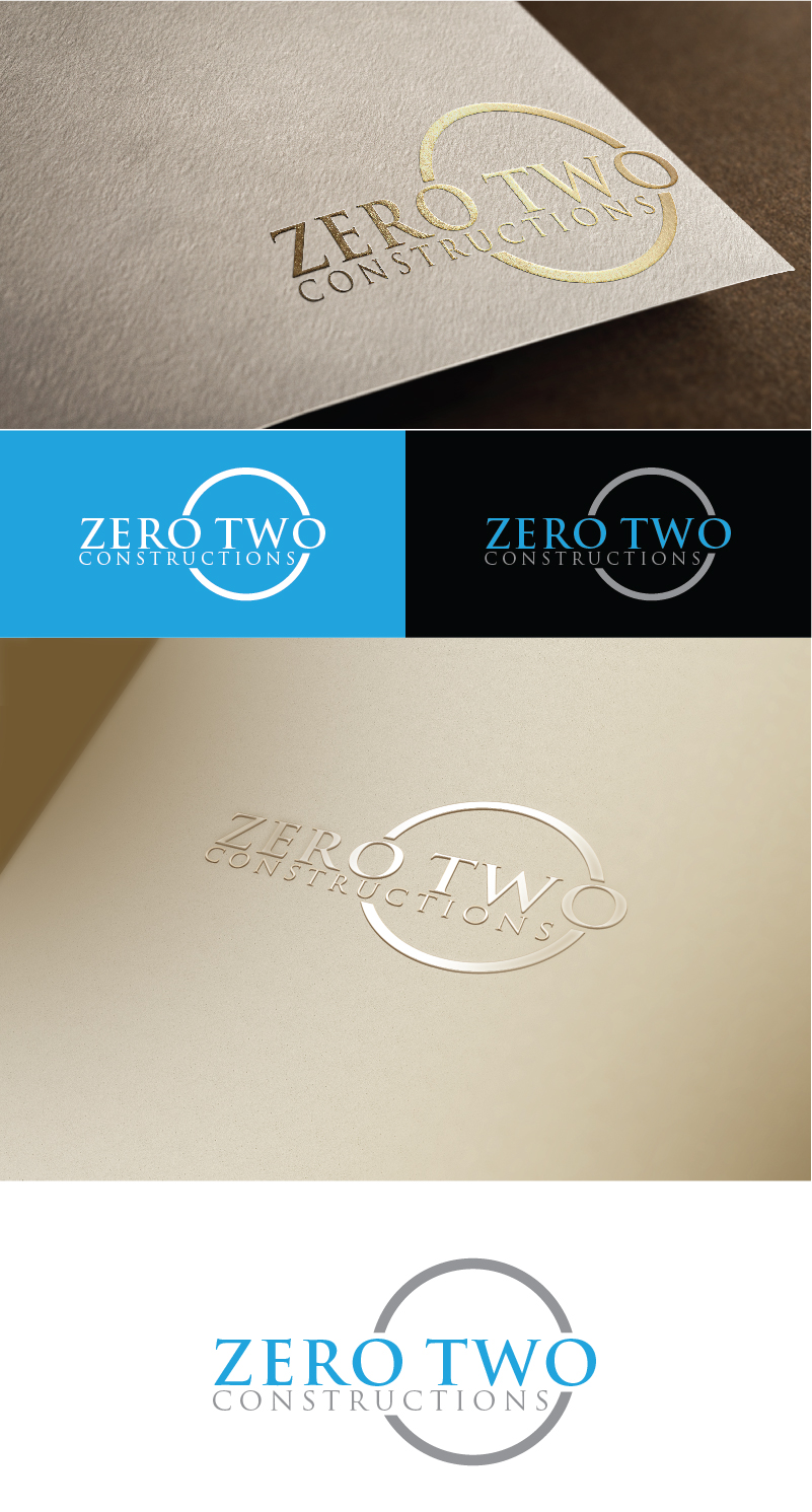Logo Design by 3Guys for Zero two constructions | Design: #9576943