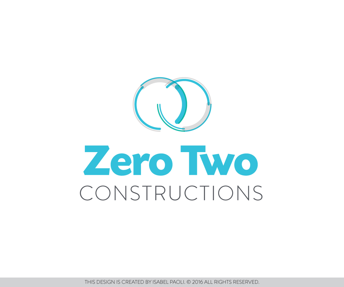 Logo Design by isabel.paoli for Zero two constructions | Design #9606643