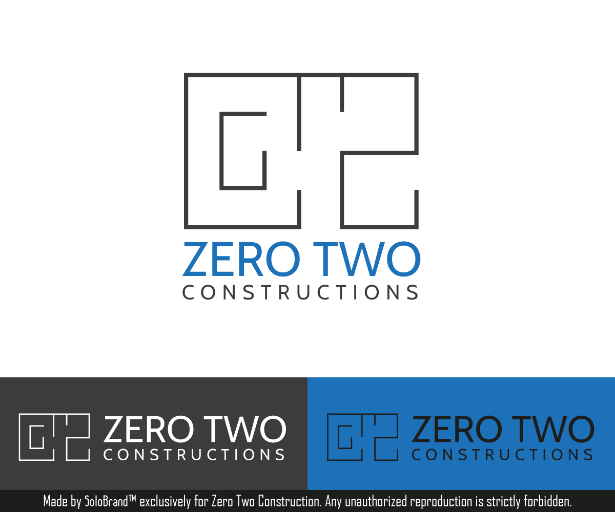 Design de Logo par Solo Brand pour Zero two constructions | Design #9593946