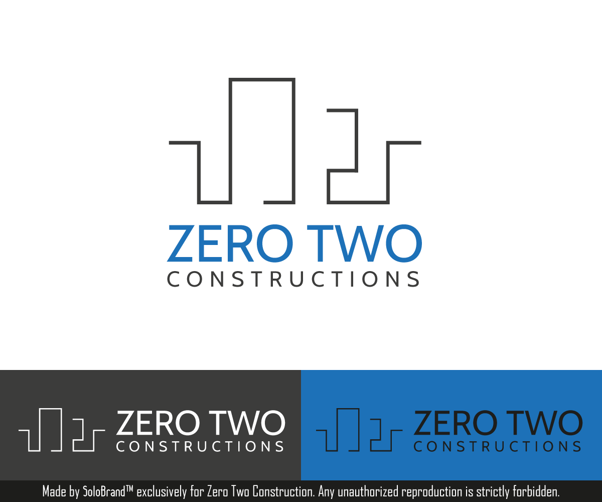 Design de Logo par Solo Brand pour Zero two constructions | Design #9594015