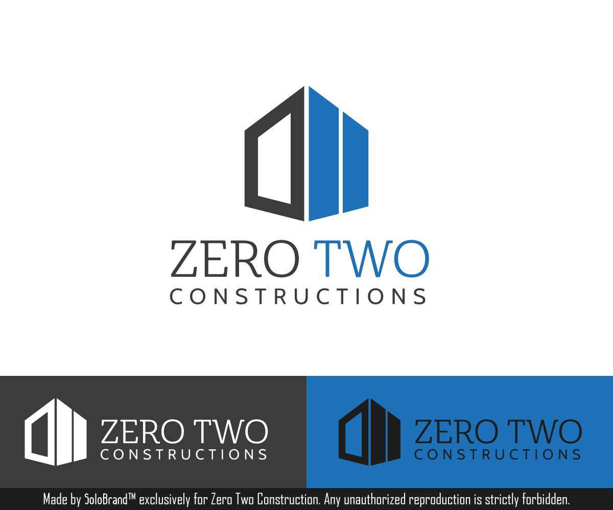 Design de Logo par Solo Brand pour Zero two constructions | Design #9594779