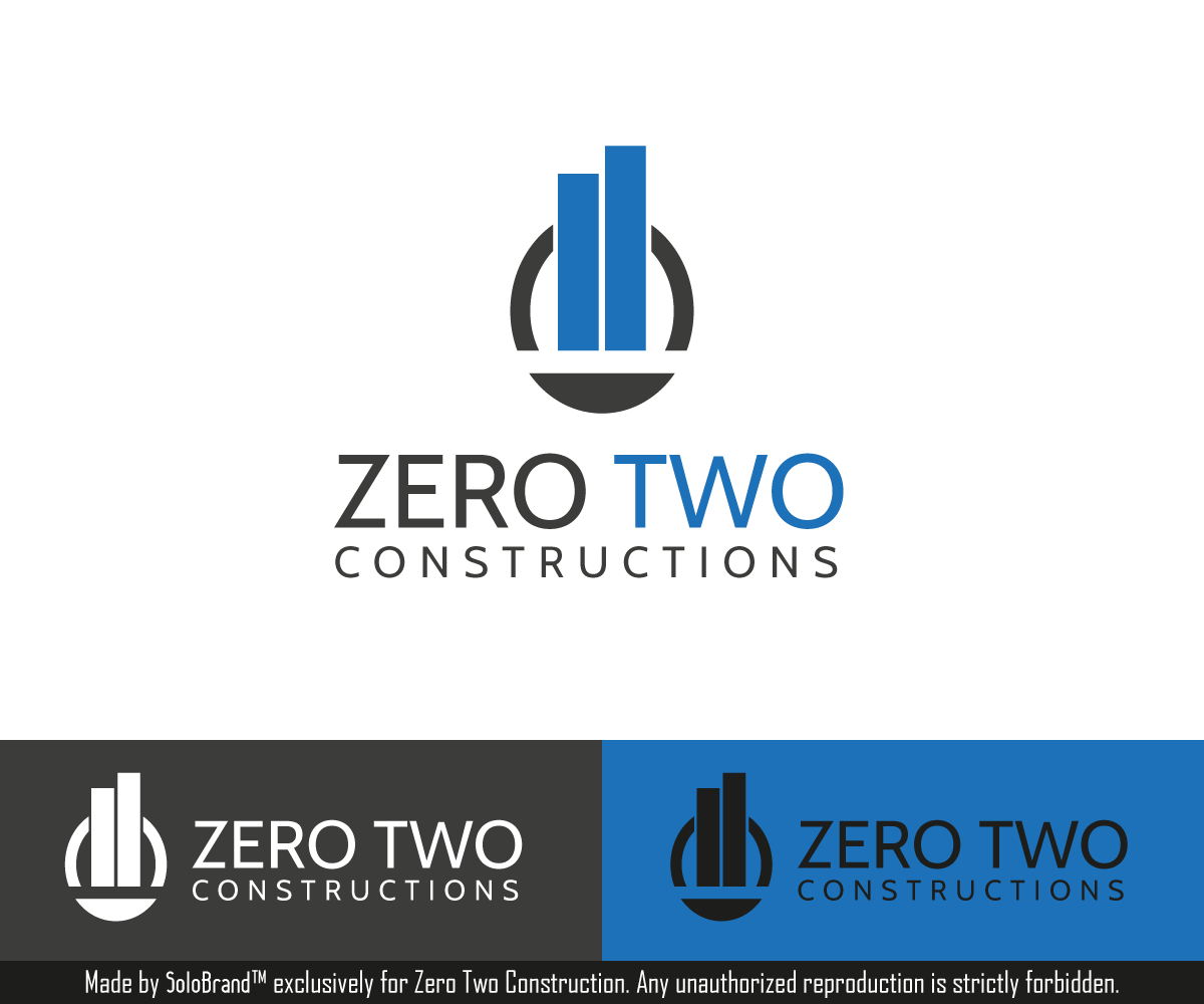 Design de Logo par Solo Brand pour Zero two constructions | Design #9595010