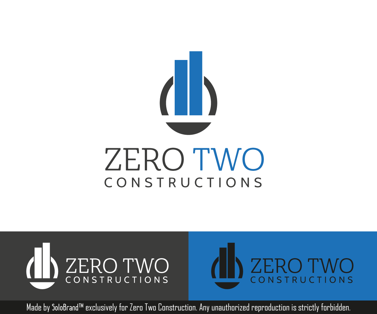 Design de Logo par Solo Brand pour Zero two constructions | Design #9595011