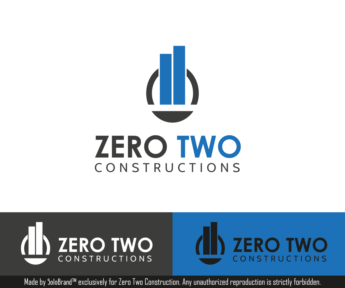 Design de Logo par Solo Brand pour Zero two constructions | Design #9595012