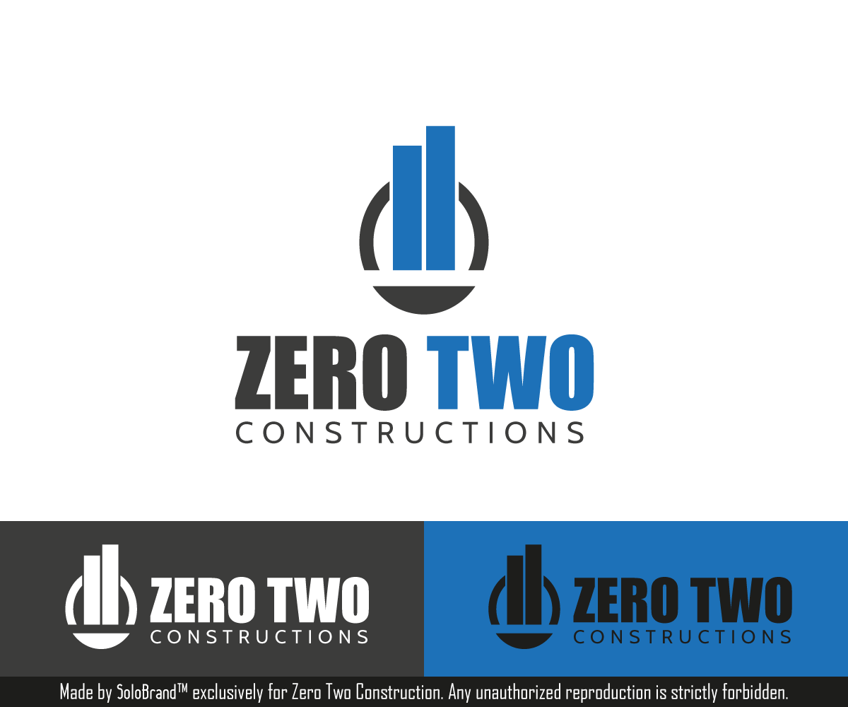 Design de Logo par Solo Brand pour Zero two constructions | Design #9595013