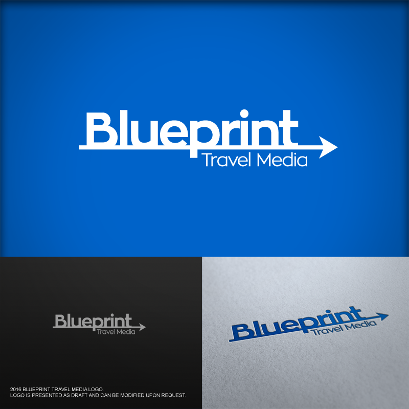Logo Design by carlomagno for Blueprint Travel Media | Design #9747419
