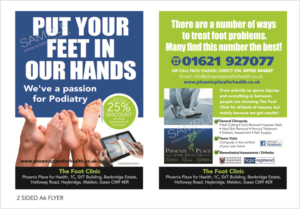Diseño de Flyer por the artworks para The Foot Clinic | Diseño #9604881