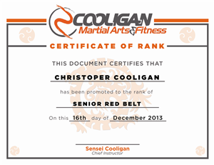 Martial art rank diploma | Design Graphique par Atum Kreative™