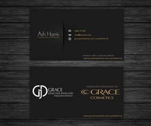 Grace Cosmetics & Designer Jewellery Business Card | Business Card Design by FutureDesigne