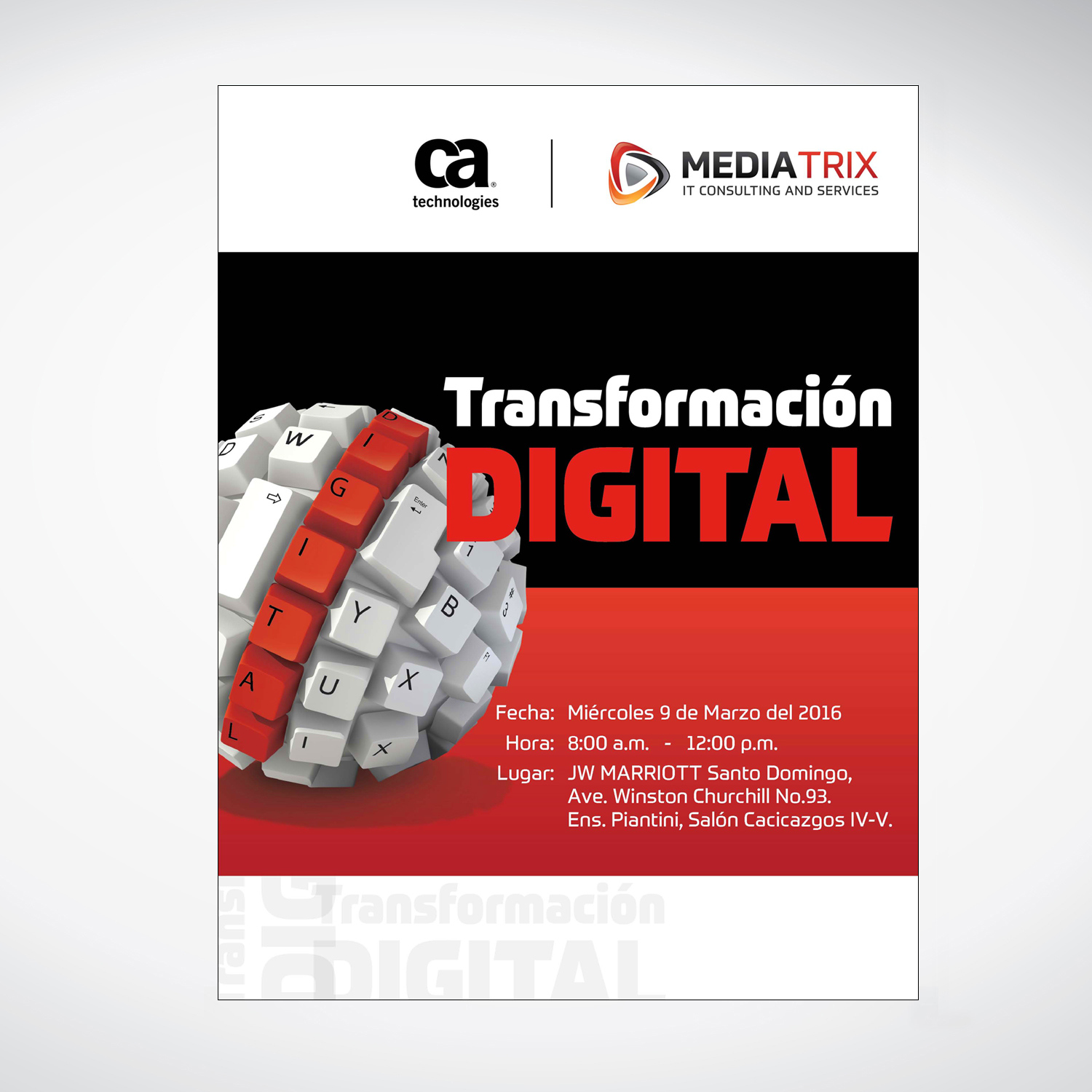 Einladungs-Design von tuan1968 für Mediatrix, S.R.L. | Design #10018792