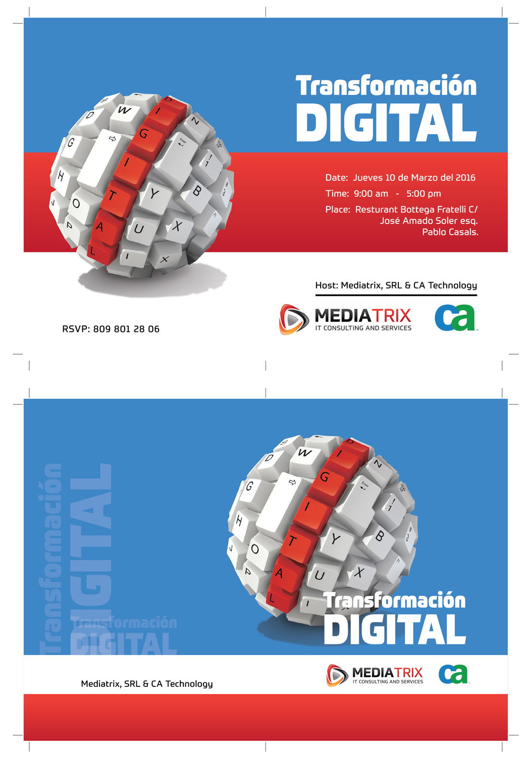 Invitation Design by tuan1968 for Mediatrix, S.R.L. | Design #9863432