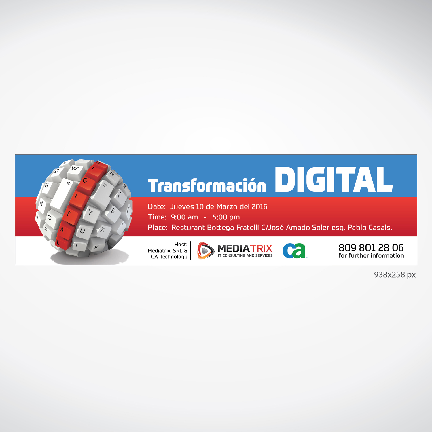 Invitation Design by tuan1968 for Mediatrix, S.R.L. | Design #9864210