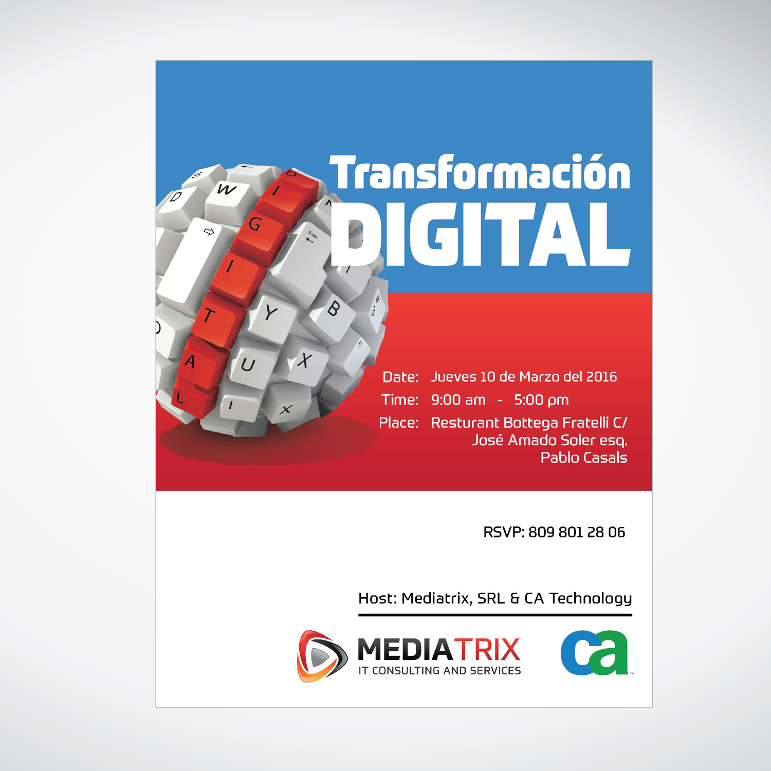 Invitation Design by tuan1968 for Mediatrix, S.R.L. | Design #9927807