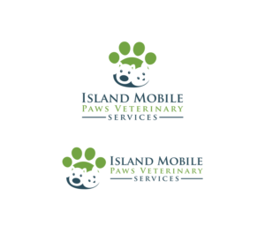 Logo Design by De Zeel for Island Mobile Paws Veterinary Services | Design: #9704080