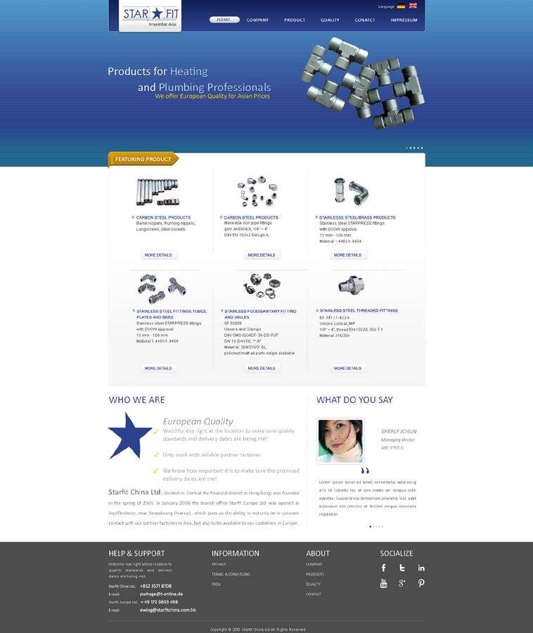 Web Design by Rooni for Starfit China ltd.  | Design #2099228