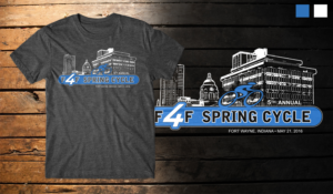 Cycling T-Shirt - Spot Color Front Only Design | T-shirt Design by db1404