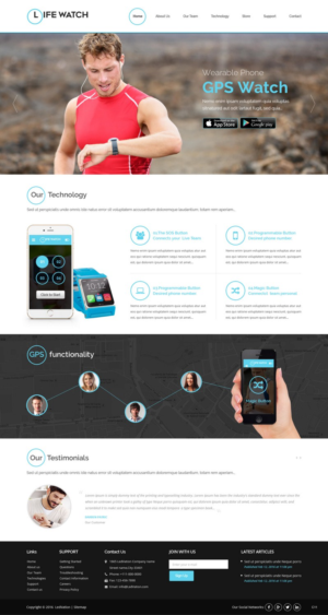 Web Design par pb pour Life Watch | Design : #9602961