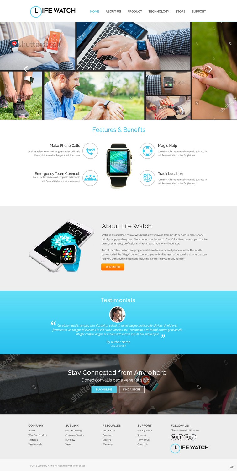 Web Design by pb for Life Watch | Design #9602985