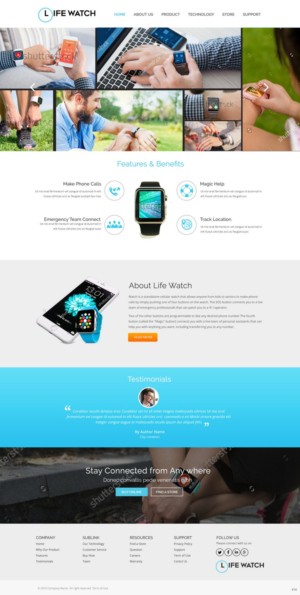 Web Design par pb pour Life Watch | Design : #9602985